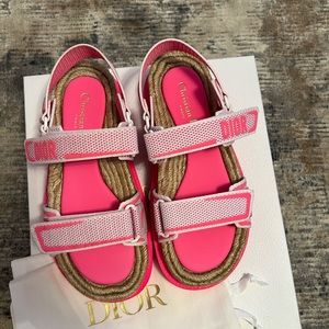 Dior sandals. Perfect fuschia color for summer.
